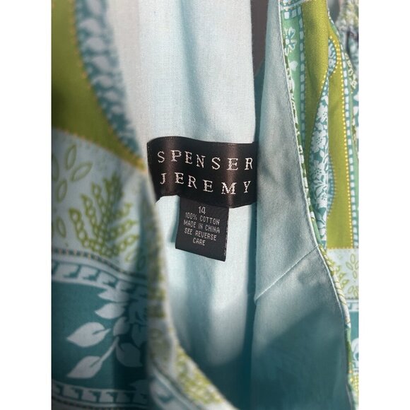 NWT Spenser Jeremy Size 14 Cotton Patchwork Paisley Floral Tropical Halter Dress - Picture 8 of 9